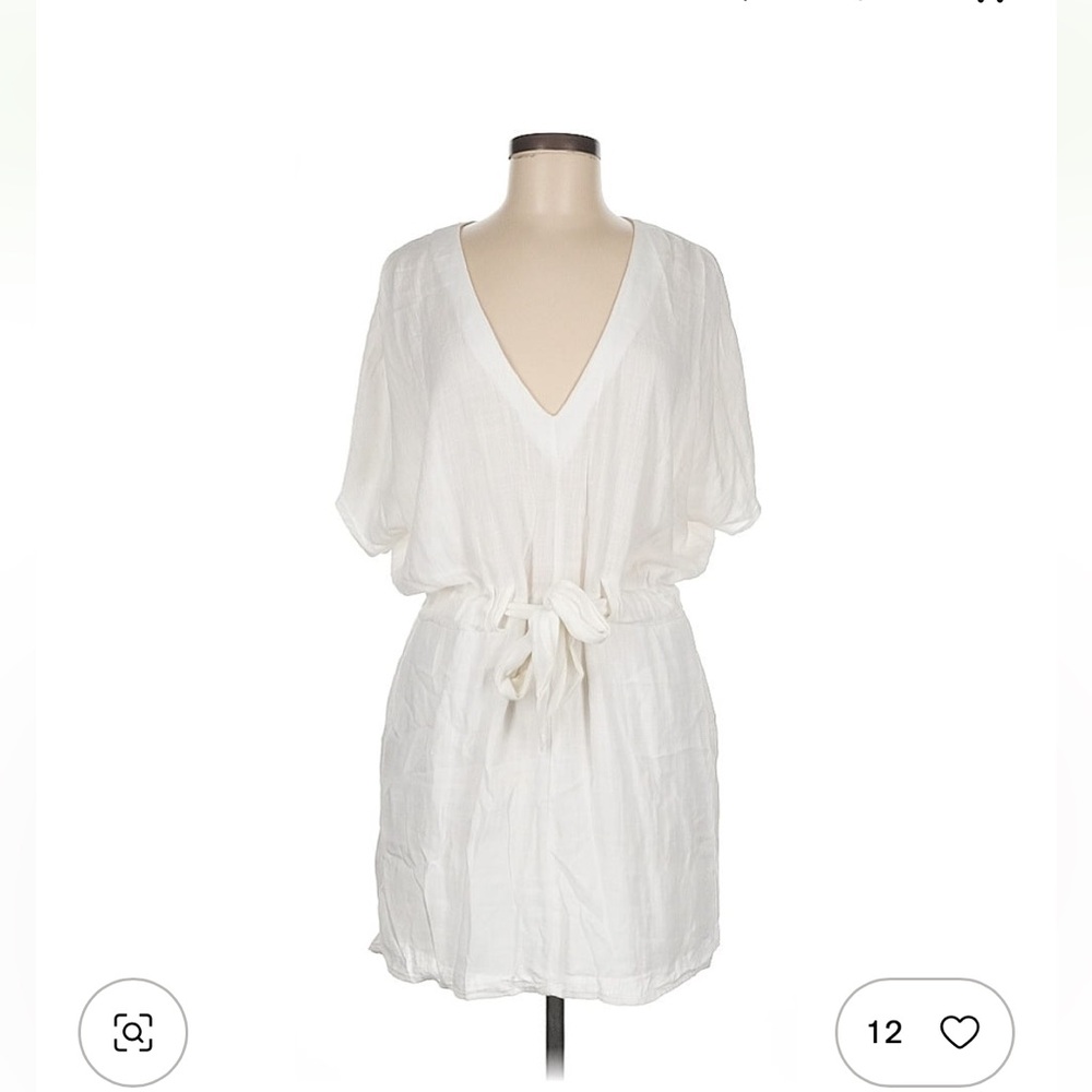 White V-Neck Romper